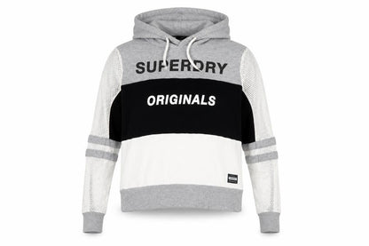 Womens UK Size M Superdry Grey Pullover Hoodie