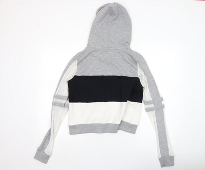 Womens UK Size M Superdry Grey Pullover Hoodie