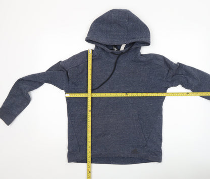 Womens UK Size M adidas Blue Pullover Hoodie