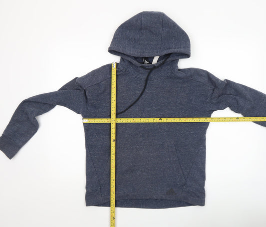 Womens UK Size M adidas Blue Pullover Hoodie