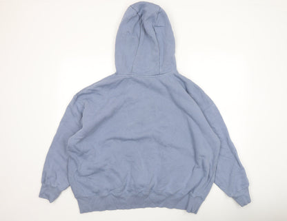 Womens UK Size L Nike Blue Pullover Hoodie