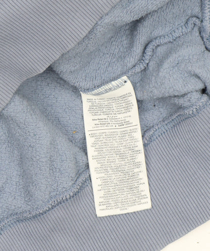 Womens UK Size L Nike Blue Pullover Hoodie