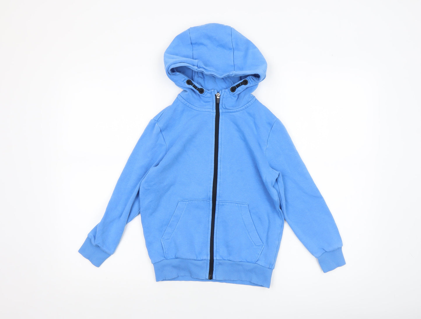 Boys UK Size 7-8 Years F&F Blue Full Zip Hoodie