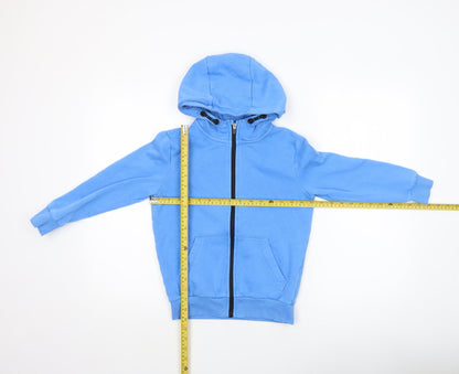 Boys UK Size 7-8 Years F&F Blue Full Zip Hoodie