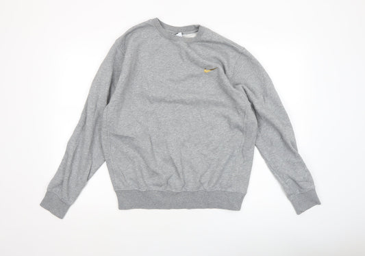 Mens UK Size S Nike Grey Pullover Sweatshirt