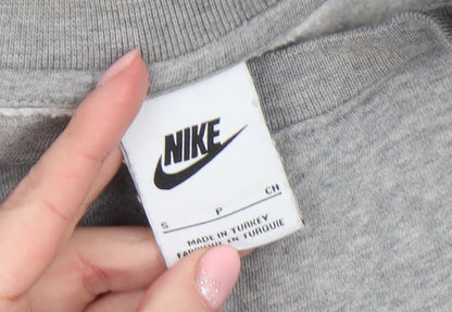 Mens UK Size S Nike Grey Pullover Sweatshirt
