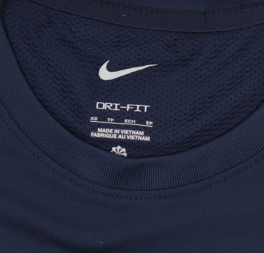 Womens UK Size XS Nike Blue Running & Jogging Gym & Training Football Tennis T-S