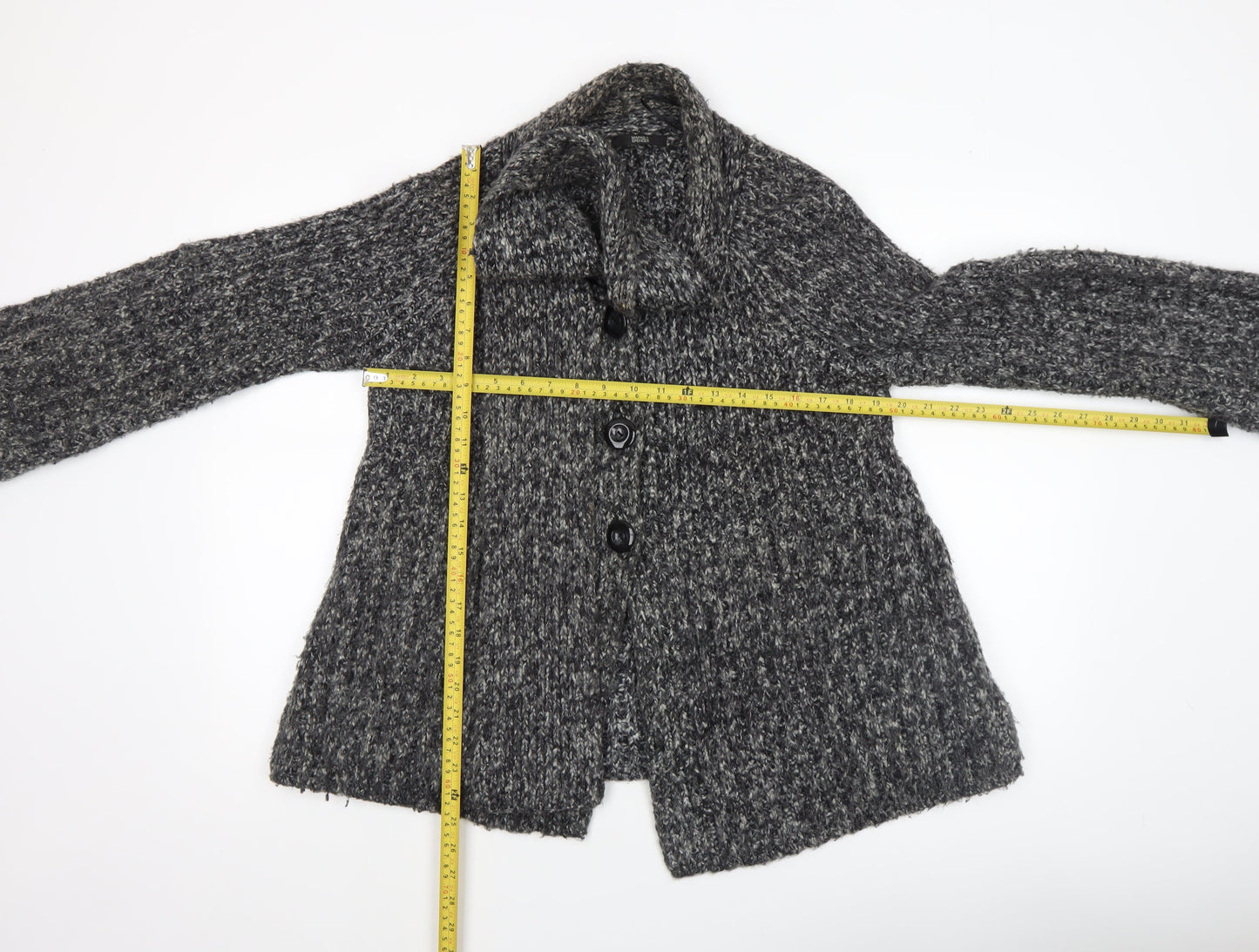 Womens UK Size 16 Marks and Spencer Black Cardigan Jumper