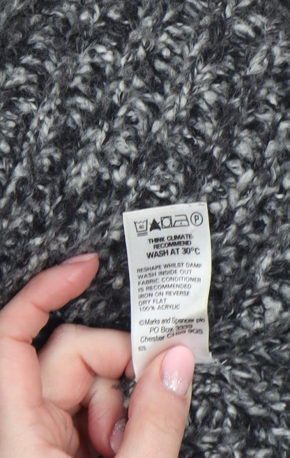 Womens UK Size 16 Marks and Spencer Black Cardigan Jumper