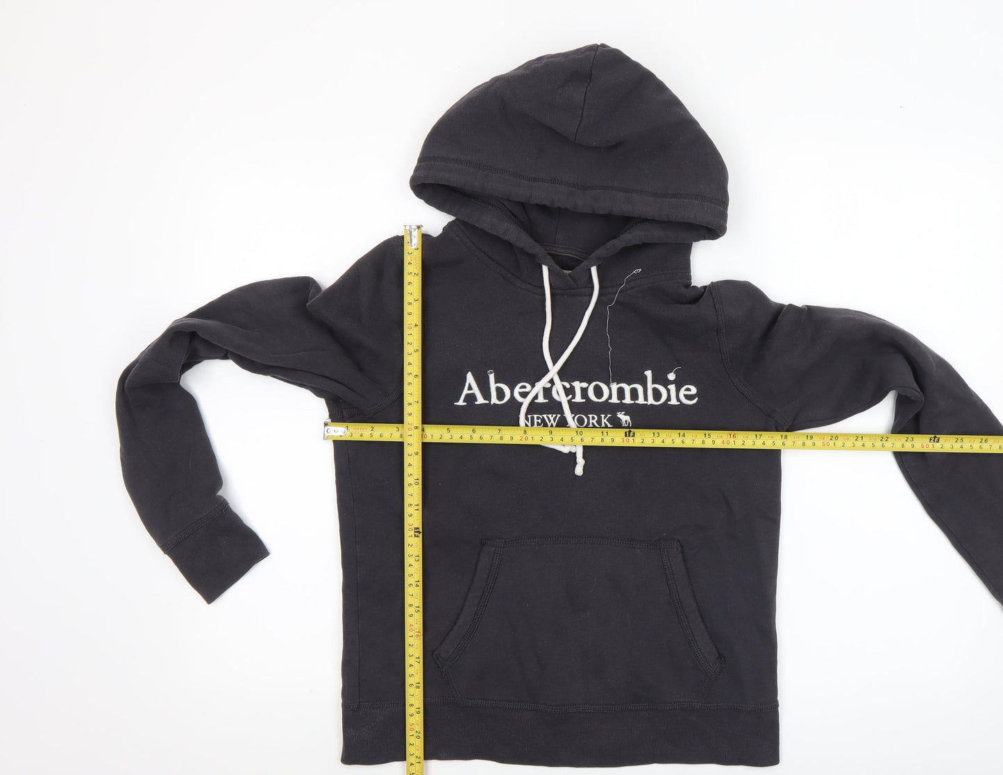 Womens UK Size XS Abercrombie & Fitch Black Pullover Hoodie