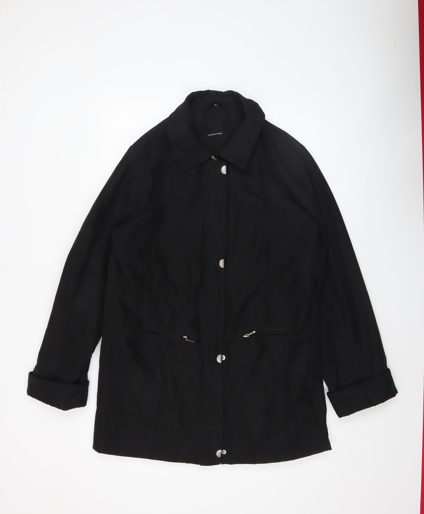 Womens UK Size 14 St. Bernard Black Overcoat