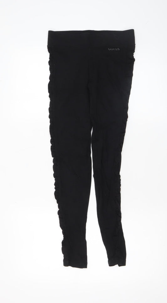 Womens UK Size XS GUESS  Leggings Black Leggings