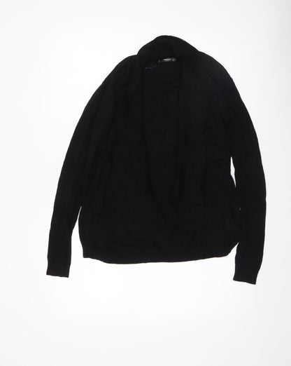 Womens UK Size 8 Mango Black Cardigan Jumper