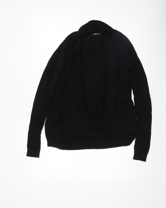 Womens UK Size 8 Mango Black Cardigan Jumper