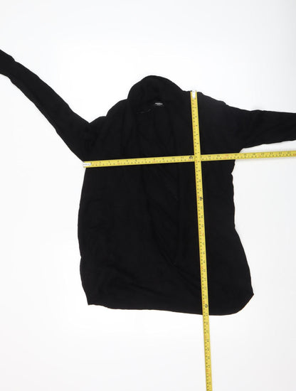 Womens UK Size 8 Mango Black Cardigan Jumper