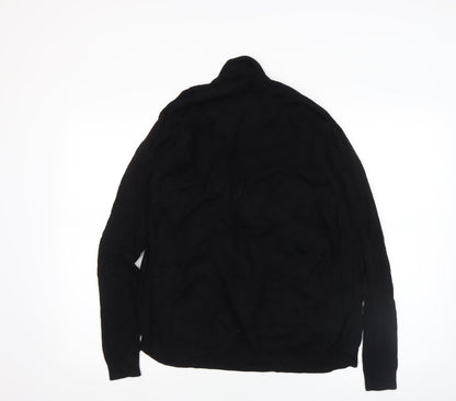 Womens UK Size 8 Mango Black Cardigan Jumper