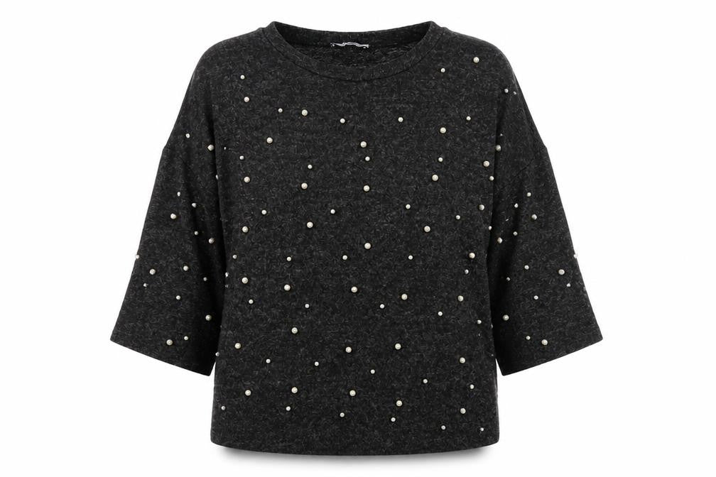 Womens UK Size S Zara Black Tunic Blouse