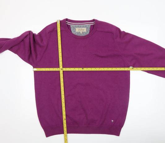 Mens UK Size XL Daniel Grahame Purple Pullover Jumper