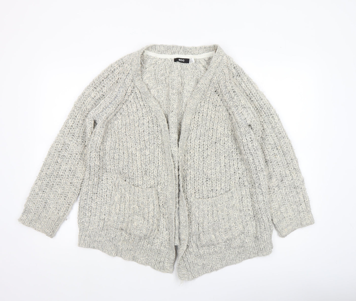 Womens UK Size S BDG Grey Cardigan Jumper