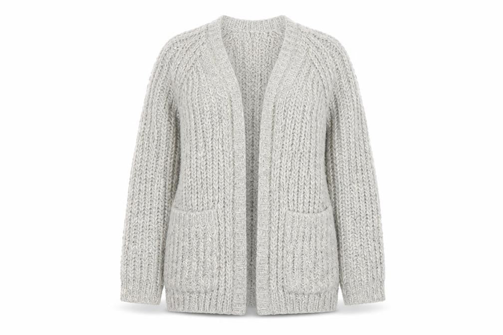 Womens UK Size S BDG Grey Cardigan Jumper