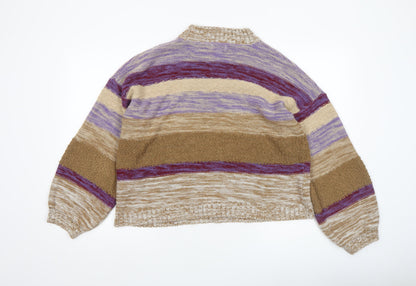 Womens UK Size M Jacqueline de Yong Multicoloured Pullover Jumper