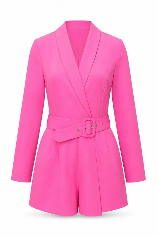Womens UK Size 10 PRETTYLITTLETHING One-Piece Pink Playsuit
