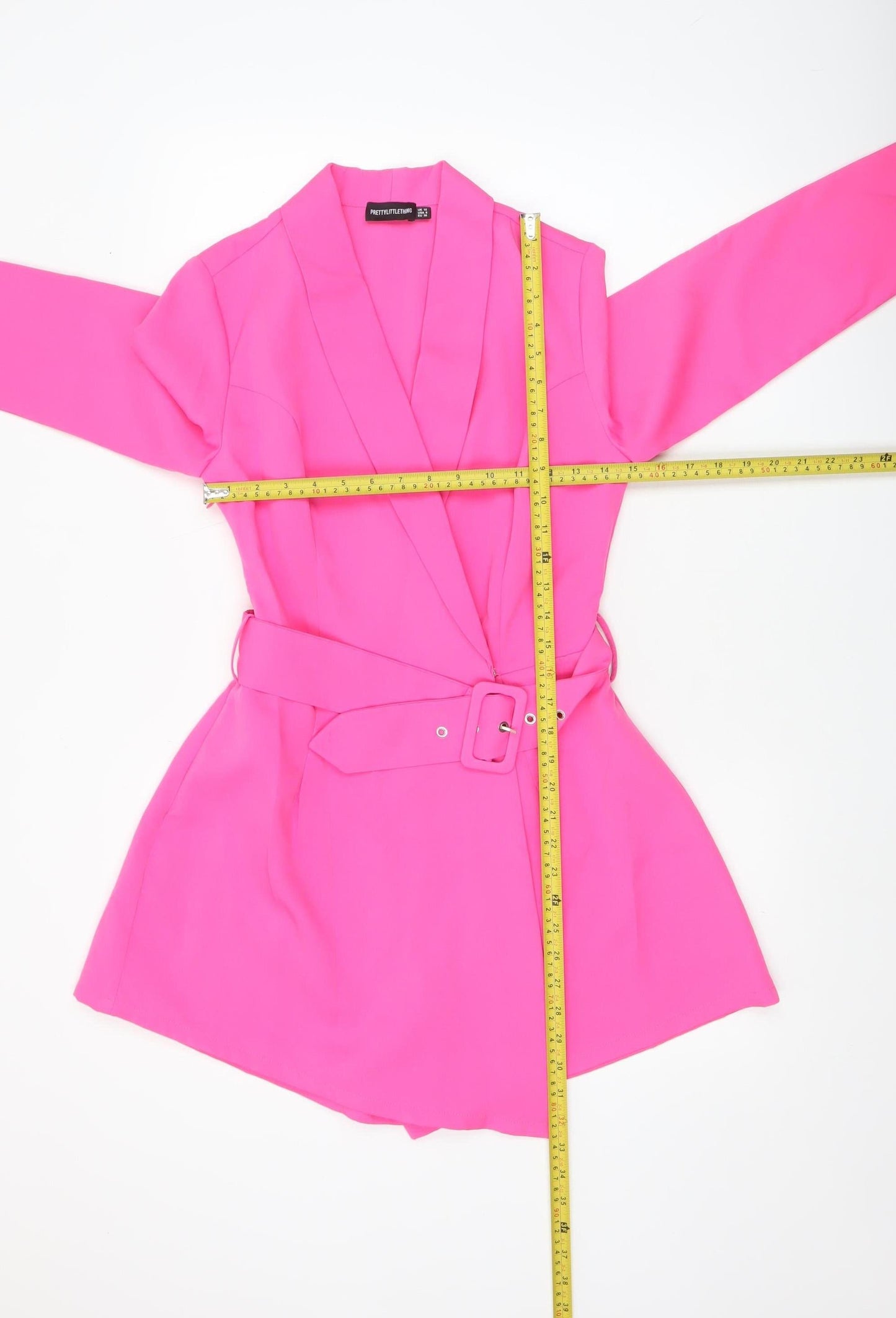 Womens UK Size 10 PRETTYLITTLETHING One-Piece Pink Playsuit