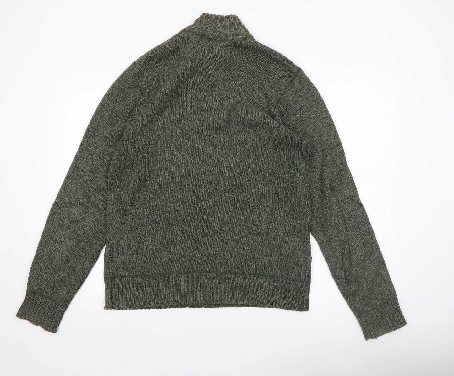 Mens UK Size S Mountain Warehouse Green 1/2 Zip Jumper