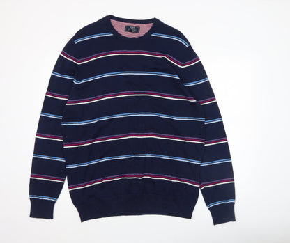 Mens UK Size XL Atlantic Bay Blue Pullover Jumper