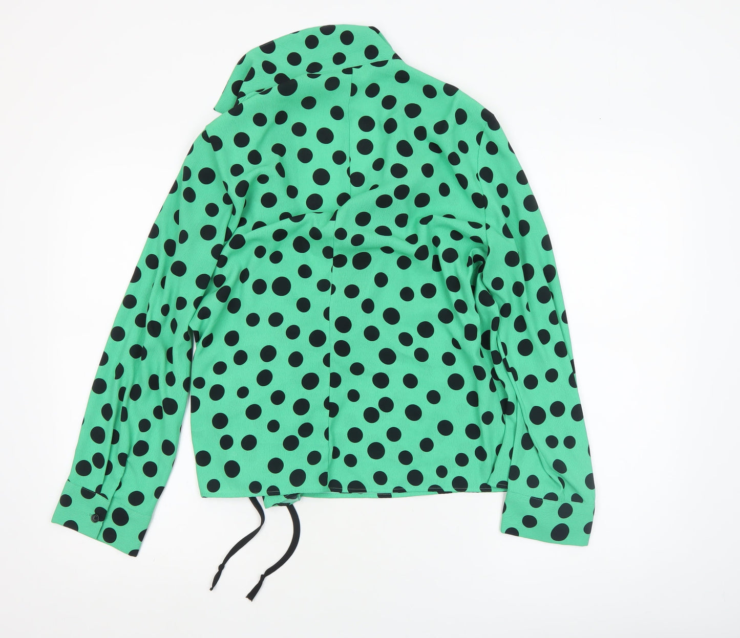 Womens UK Size 12 Zara Green Wrap Blouse
