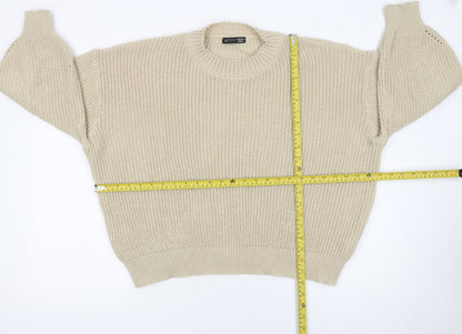 Womens UK Size S Dazy Beige Pullover Jumper