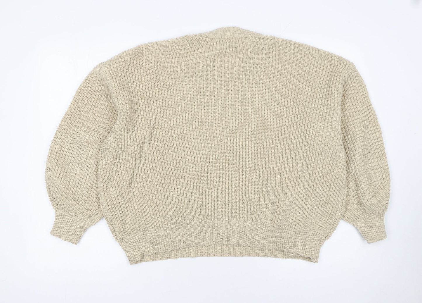 Womens UK Size S Dazy Beige Pullover Jumper