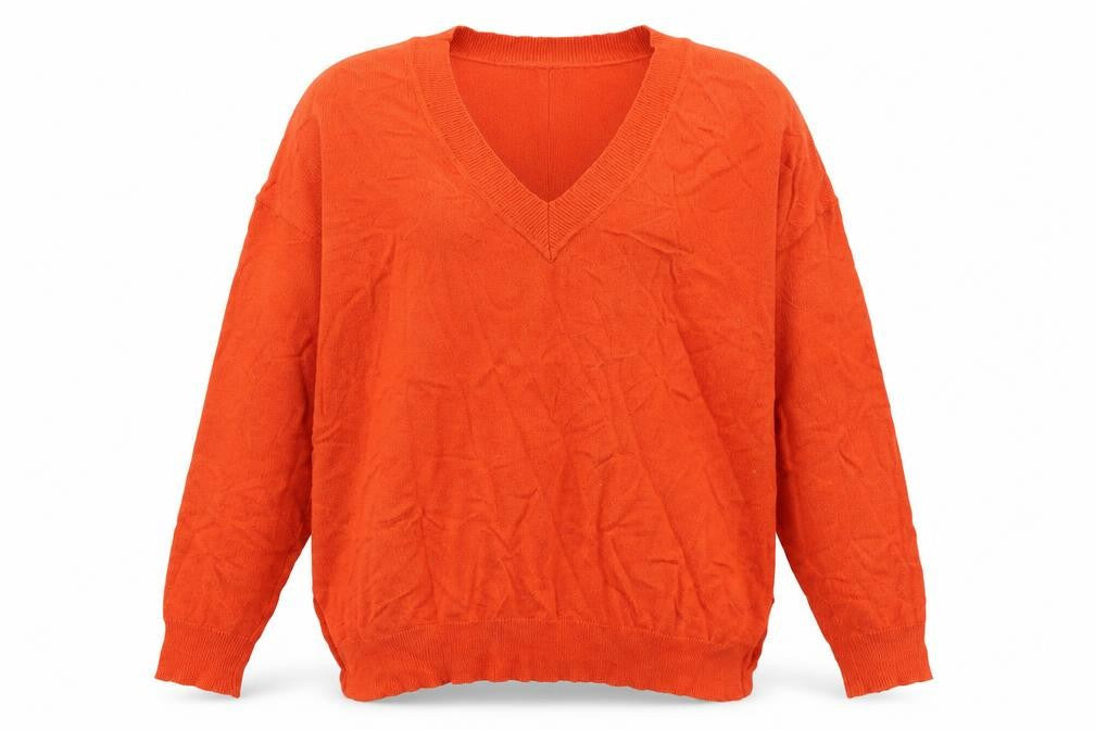Womens UK Size XS Mint Velvet Orange Pullover Jumper