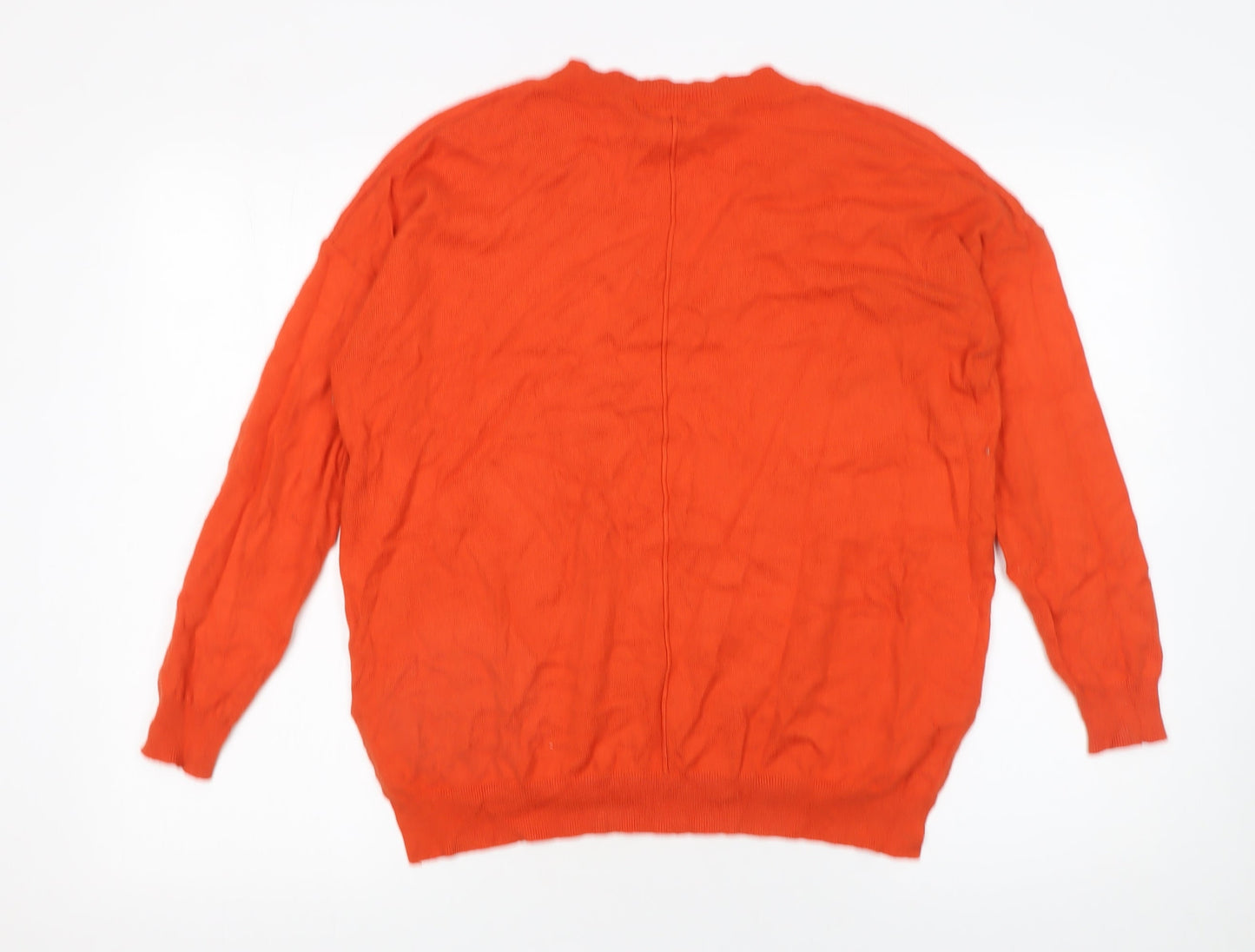 Womens UK Size XS Mint Velvet Orange Pullover Jumper
