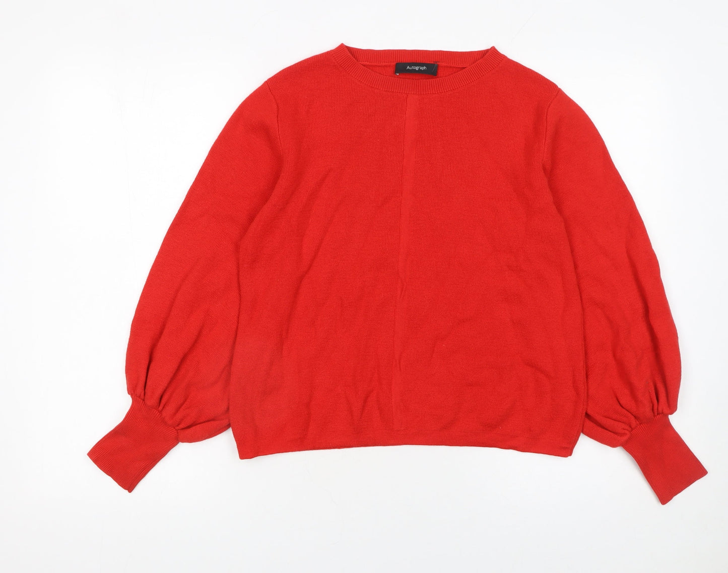 Womens UK Size 14 Marks and Spencer Red Pullover Jumper