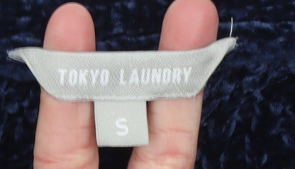 Womens UK Size S Tokyo Laundry Blue Cardigan Jumper