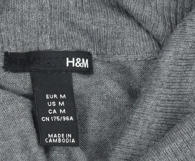 Womens UK Size 12 H&M Grey Pullover Jumper