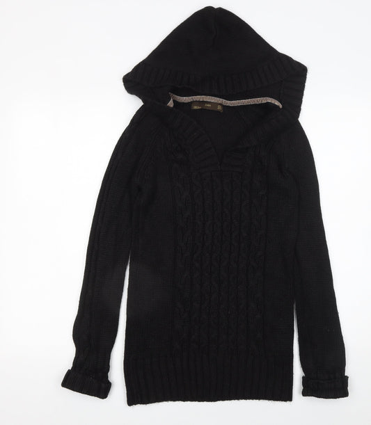 Womens UK Size 12 Zara Black Pullover Jumper