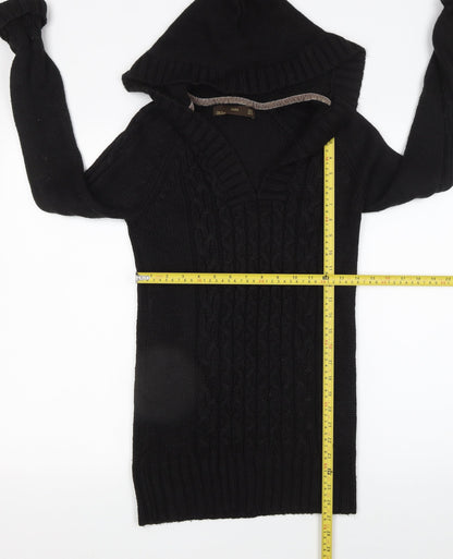 Womens UK Size 12 Zara Black Pullover Jumper