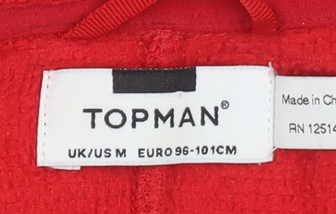 Mens UK Size M Topman Red Pullover Sweatshirt