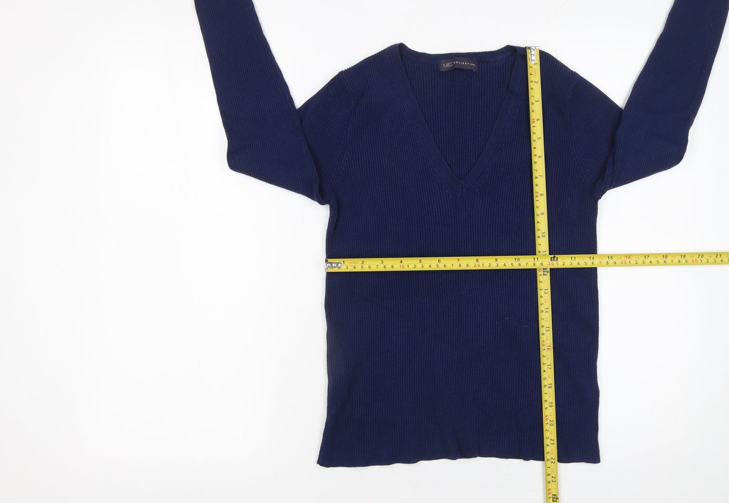 Womens UK Size 14 Marks and Spencer Blue Pullover Jumper