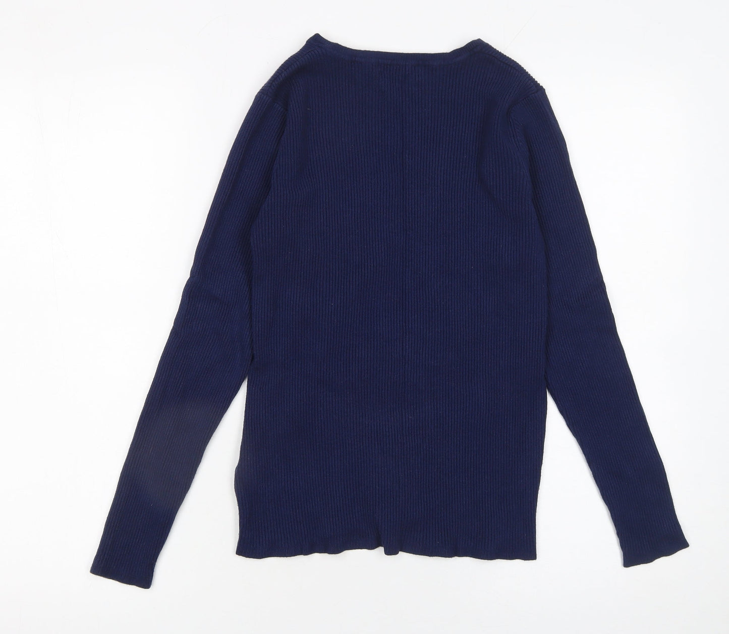 Womens UK Size 14 Marks and Spencer Blue Pullover Jumper
