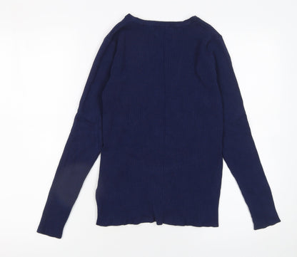 Womens UK Size 14 Marks and Spencer Blue Pullover Jumper