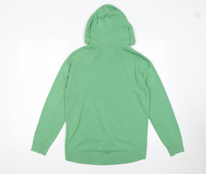 Womens UK Size S Marks and Spencer Green Full Zip Jumper