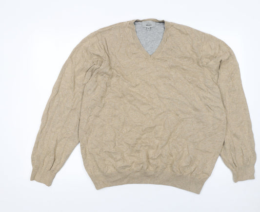 Mens UK Size XL Marks and Spencer Beige Pullover Jumper