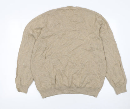 Mens UK Size XL Marks and Spencer Beige Pullover Jumper