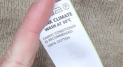 Mens UK Size XL Marks and Spencer Beige Pullover Jumper