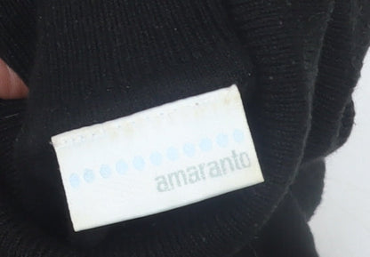 Womens UK Size 16 AMARANTO Black Pullover Jumper