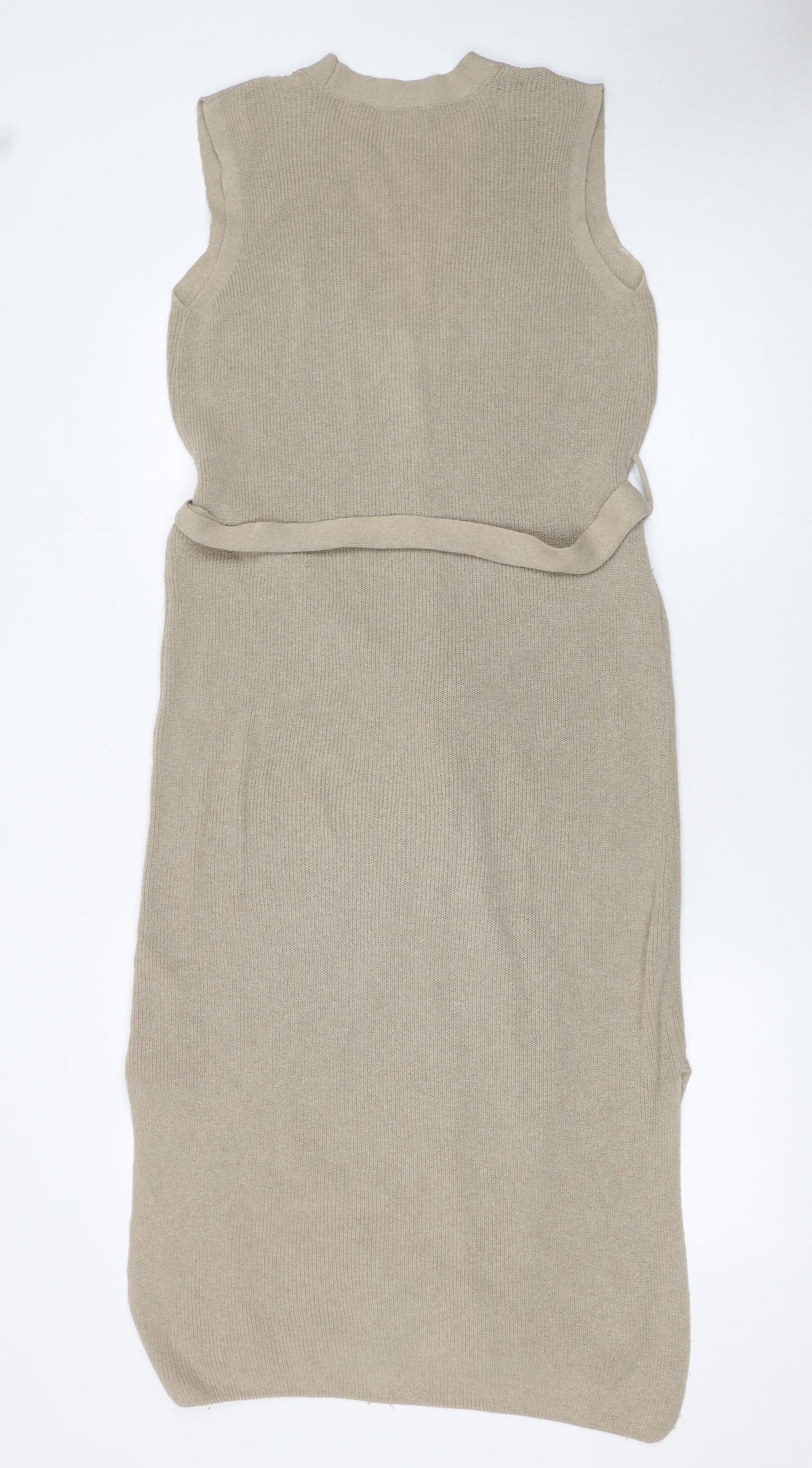 Womens UK Size 8 TU Beige Cardigan Jumper