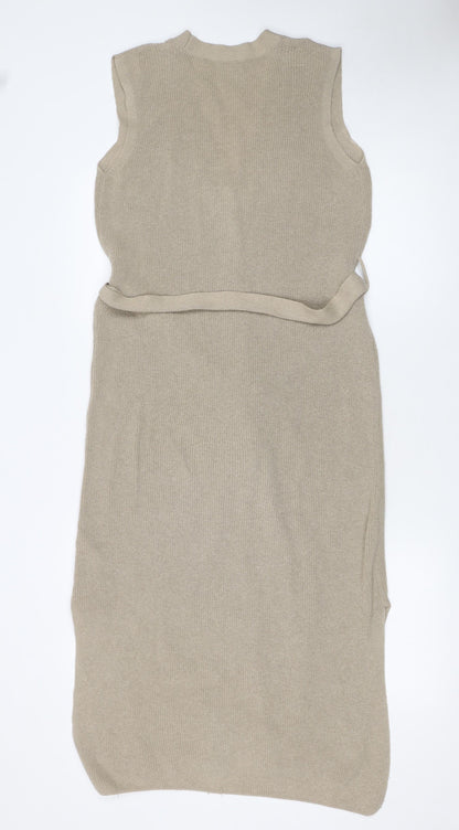 Womens UK Size 8 TU Beige Cardigan Jumper